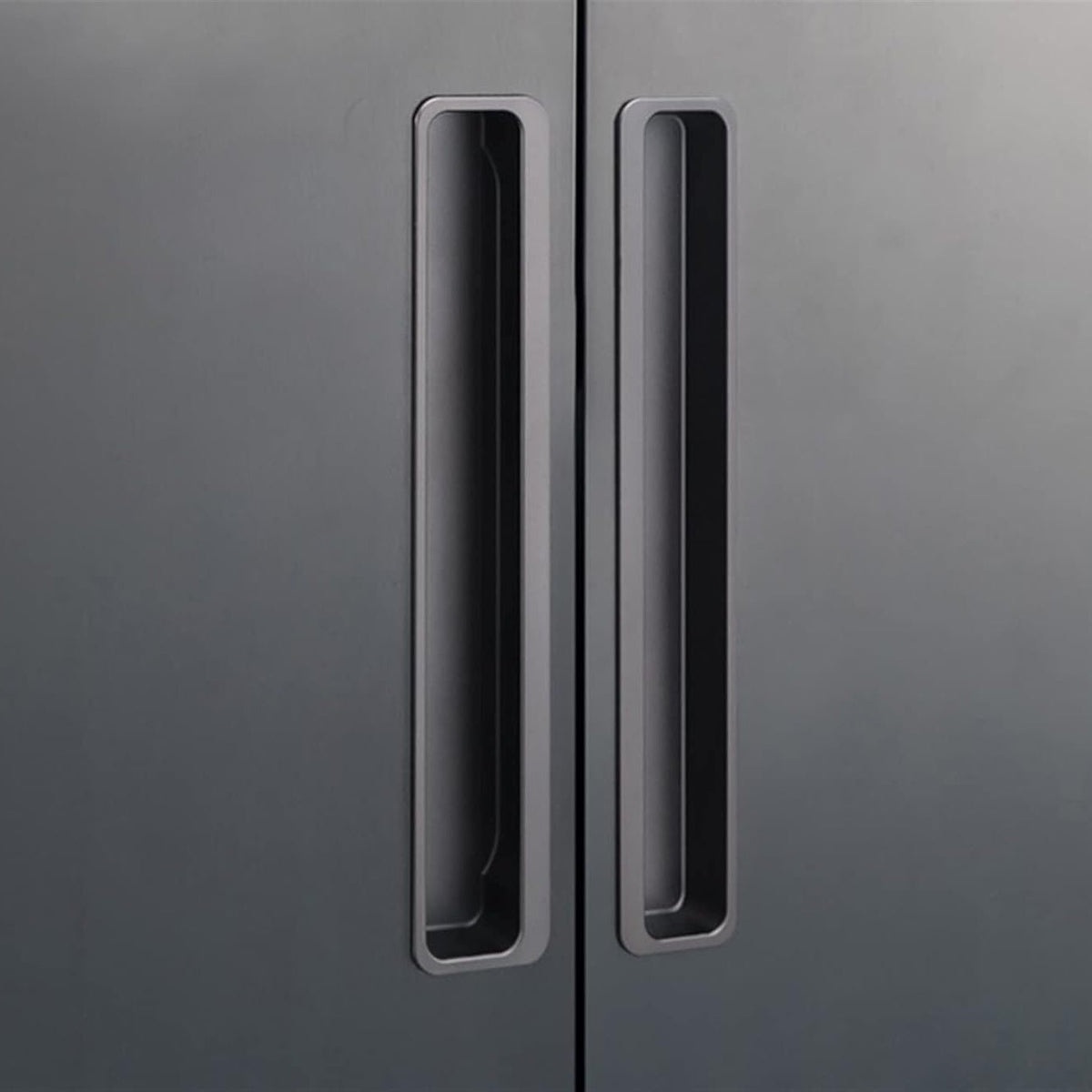 Modern Slotted Recessed Cupboard Handles for Sliding Doors
