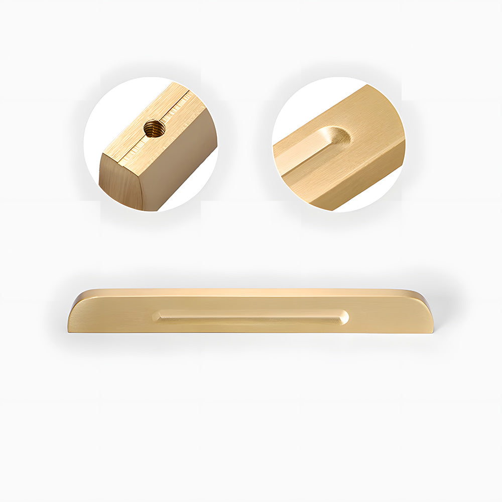 Modern Solid Brass Bar Drawer Handles and Knobs