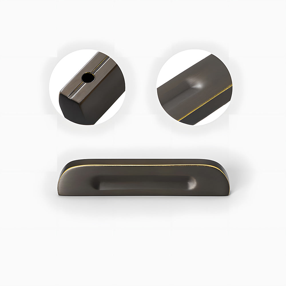 Modern Solid Brass Bar Drawer Handles and Knobs