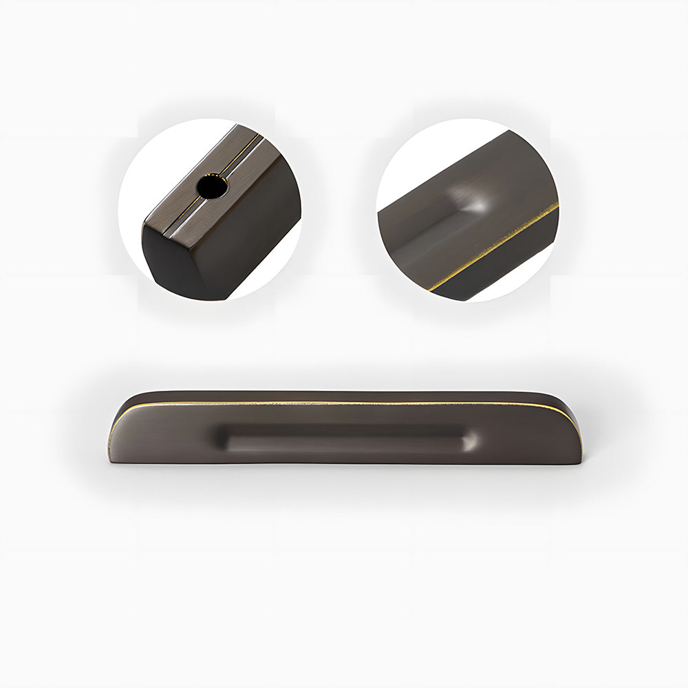 Modern Solid Brass Bar Drawer Handles and Knobs