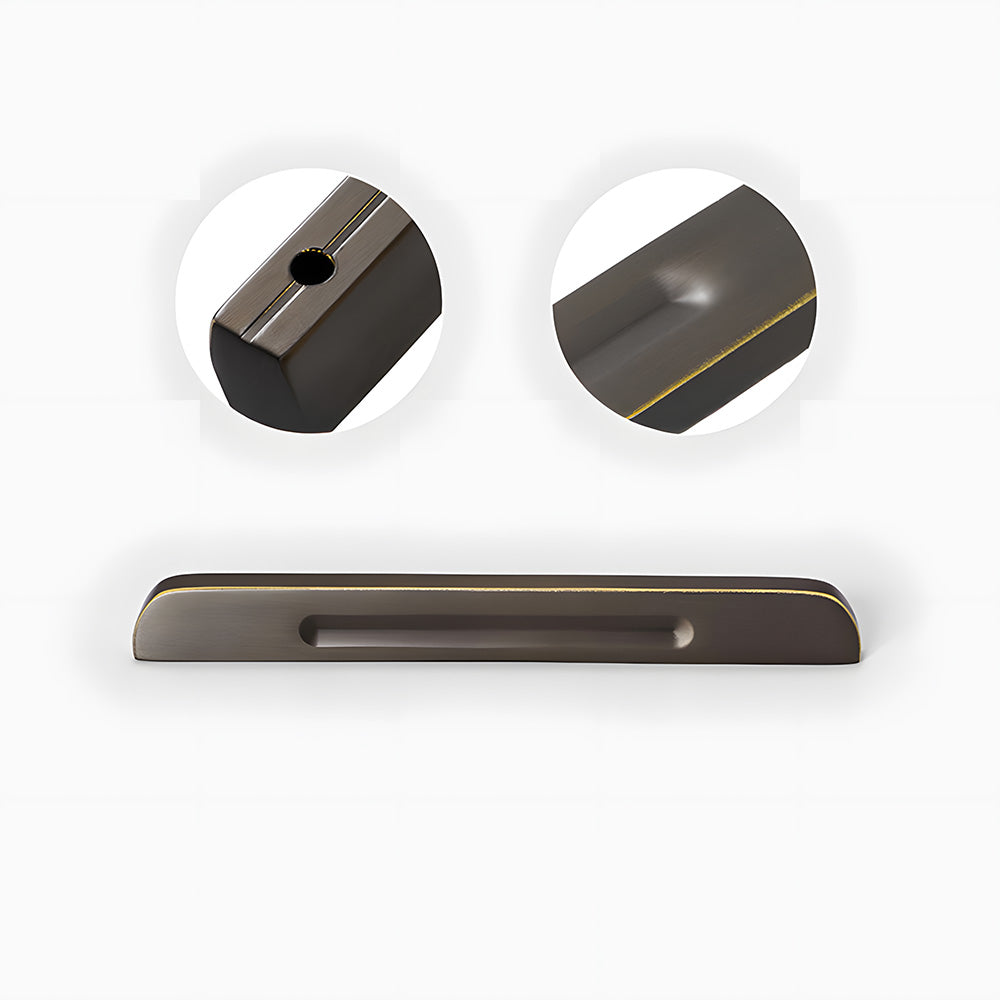Modern Solid Brass Bar Drawer Handles and Knobs
