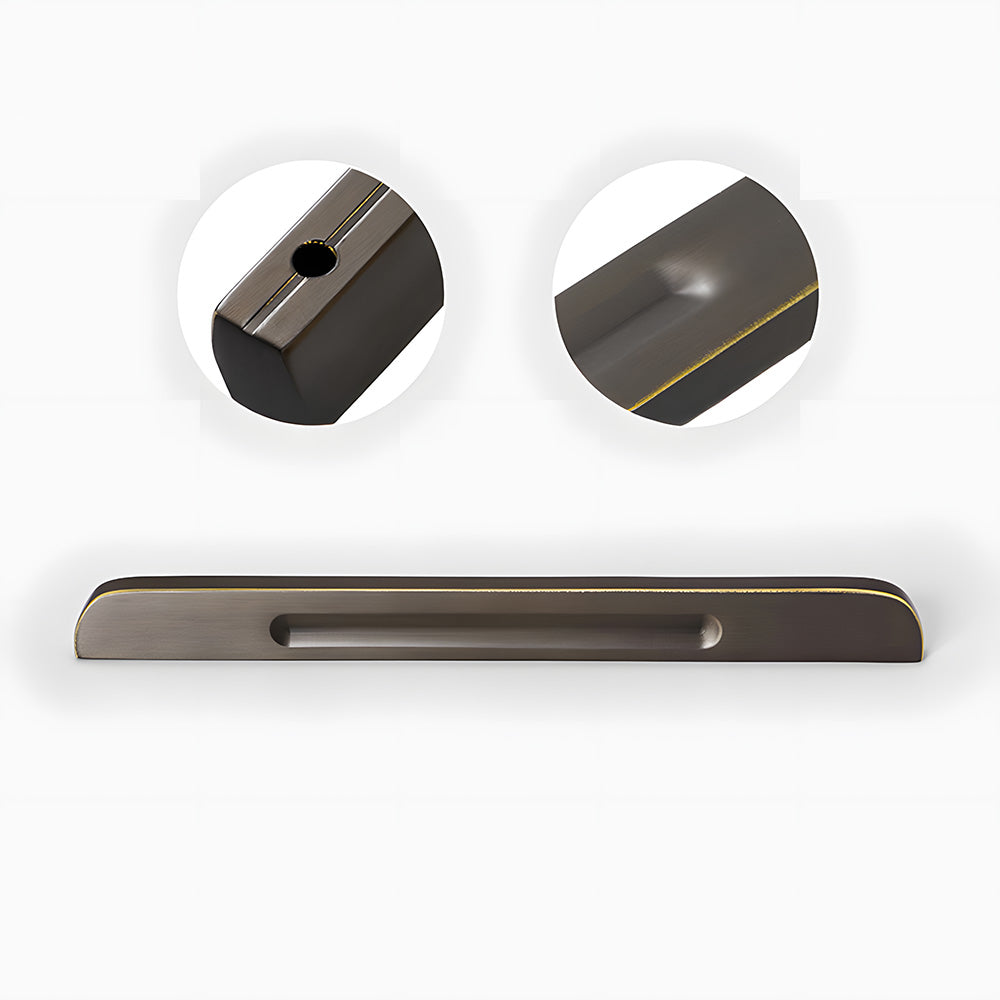 Modern Solid Brass Bar Drawer Handles and Knobs