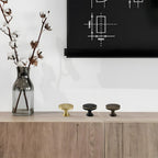 Modern Solid Brass Bar Drawer Handles and Knobs