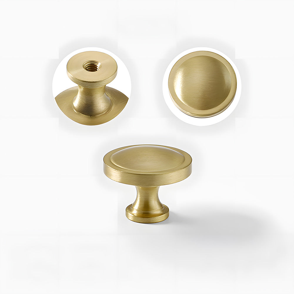 Modern Solid Brass Bar Drawer Handles and Knobs