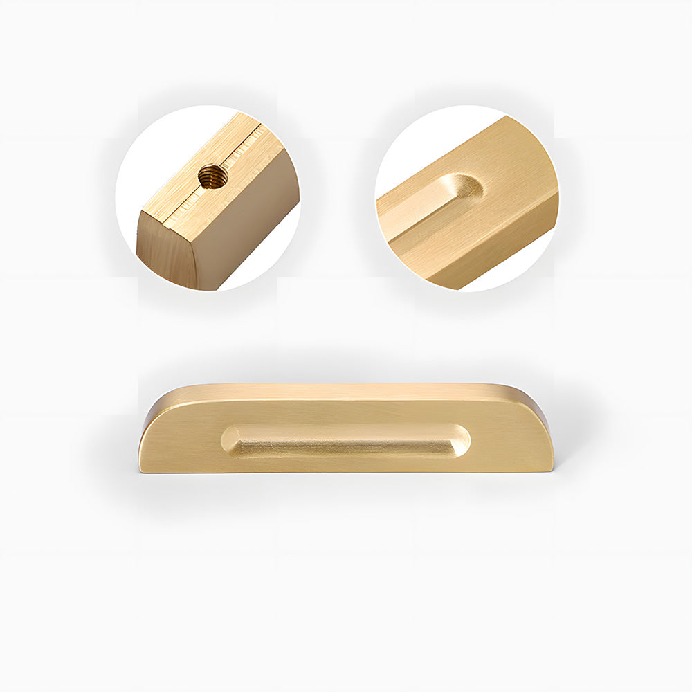 Modern Solid Brass Bar Drawer Handles and Knobs
