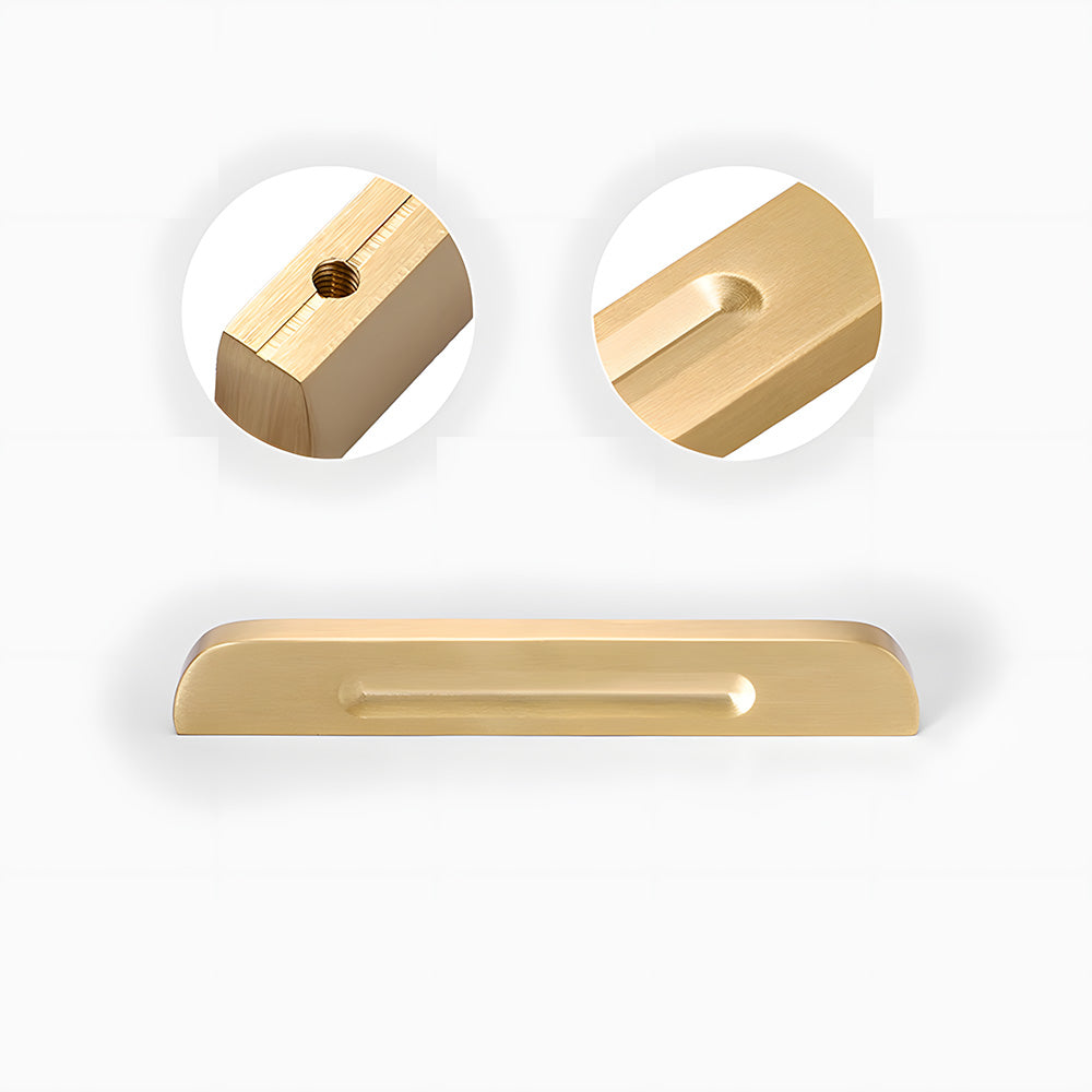 Modern Solid Brass Bar Drawer Handles and Knobs
