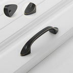 Modern Solid Brass Bow Cupboard Handles and Knobs