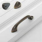 Modern Solid Brass Bow Cupboard Handles and Knobs