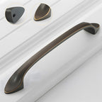 Modern Solid Brass Bow Cupboard Handles and Knobs