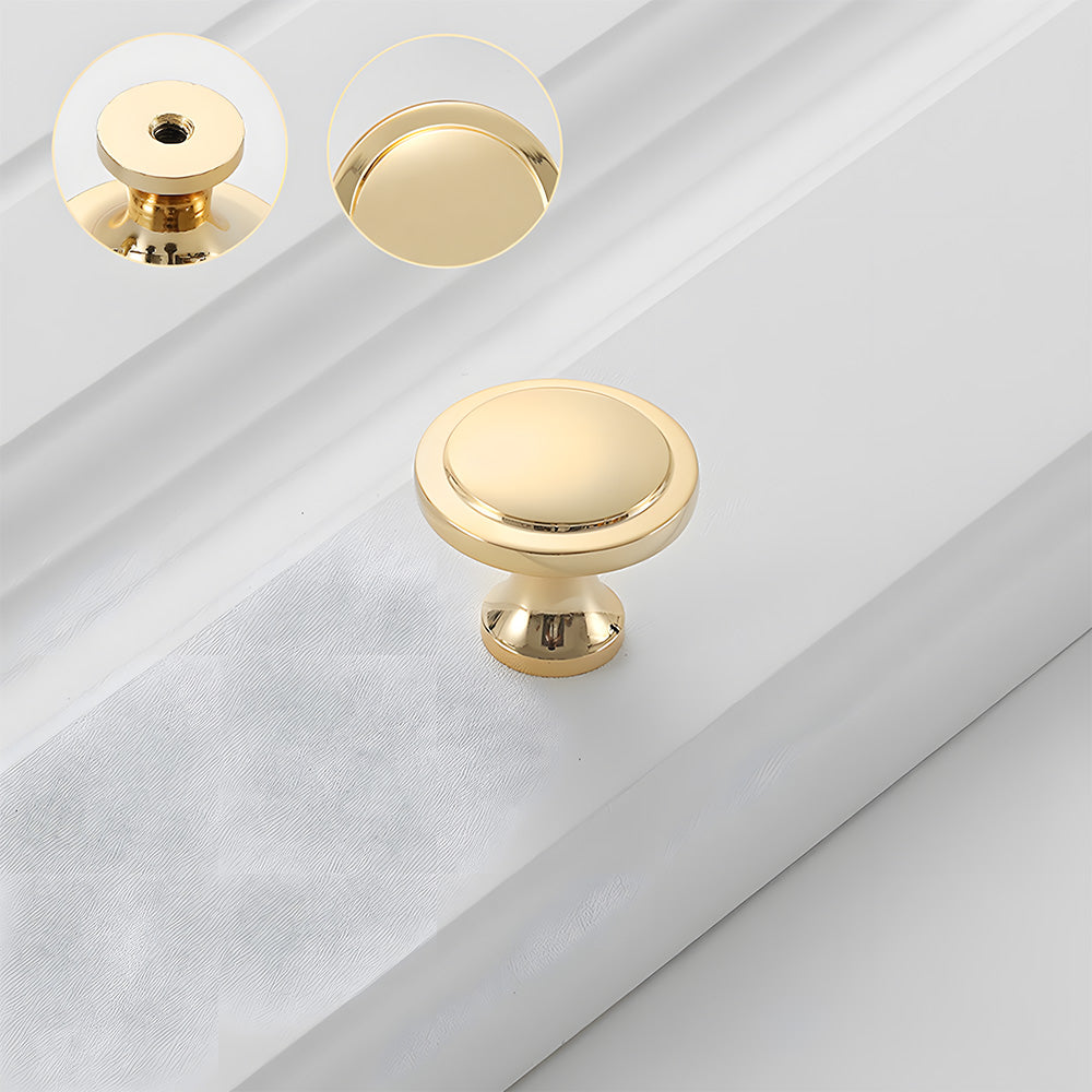 Modern Solid Brass Bow Cupboard Handles and Knobs