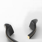 Modern Solid Brass Bow Cupboard Handles and Knobs