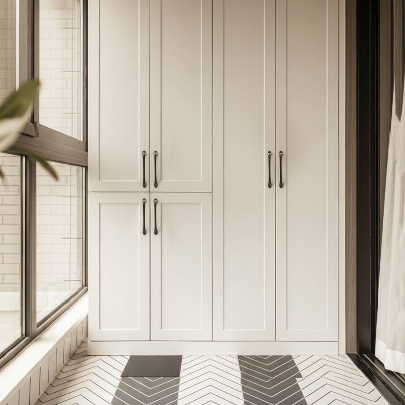 Modern Solid Brass Bow Cupboard Handles and Knobs