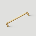 Modern Solid Brass Rounded T-Bar Cupboard Handles and Knobs
