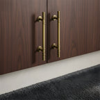 Modern Solid Brass T-Bar Cupboard Handles and Knobs