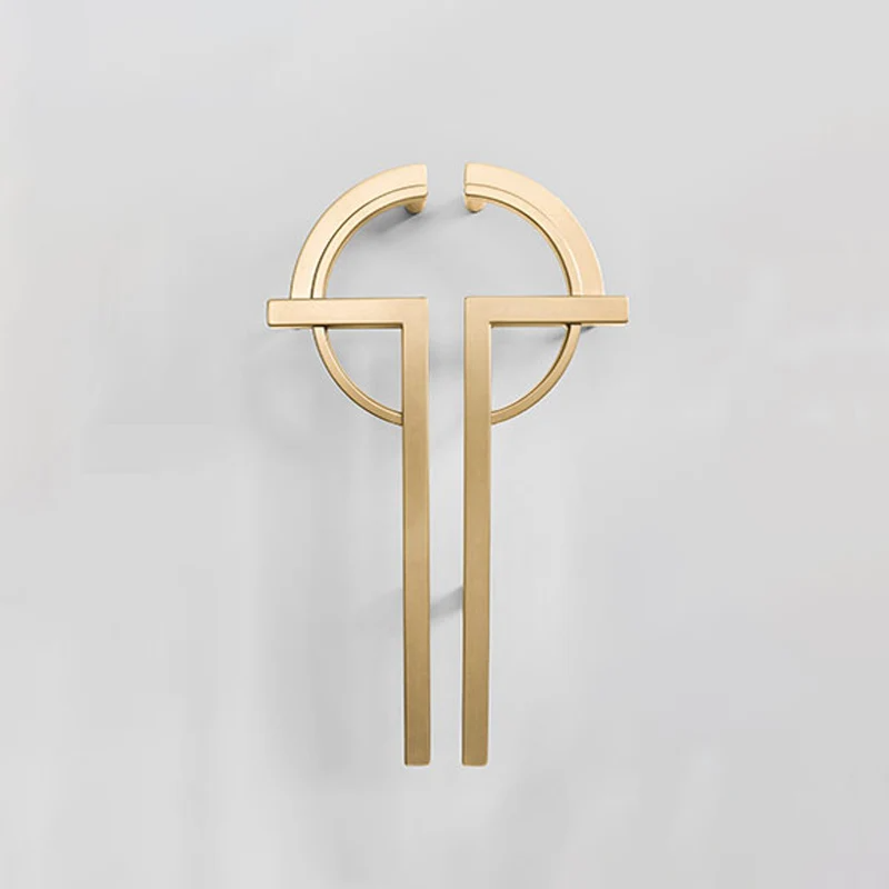 Modern Split-Circle Cupboard Door Handles