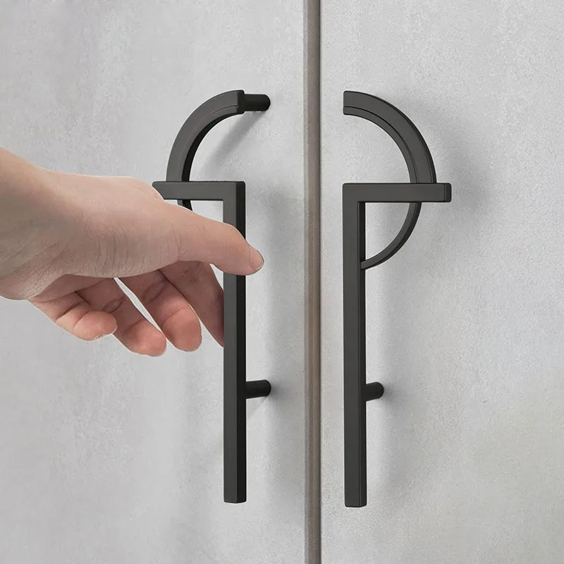 Modern Split-Circle Cupboard Door Handles