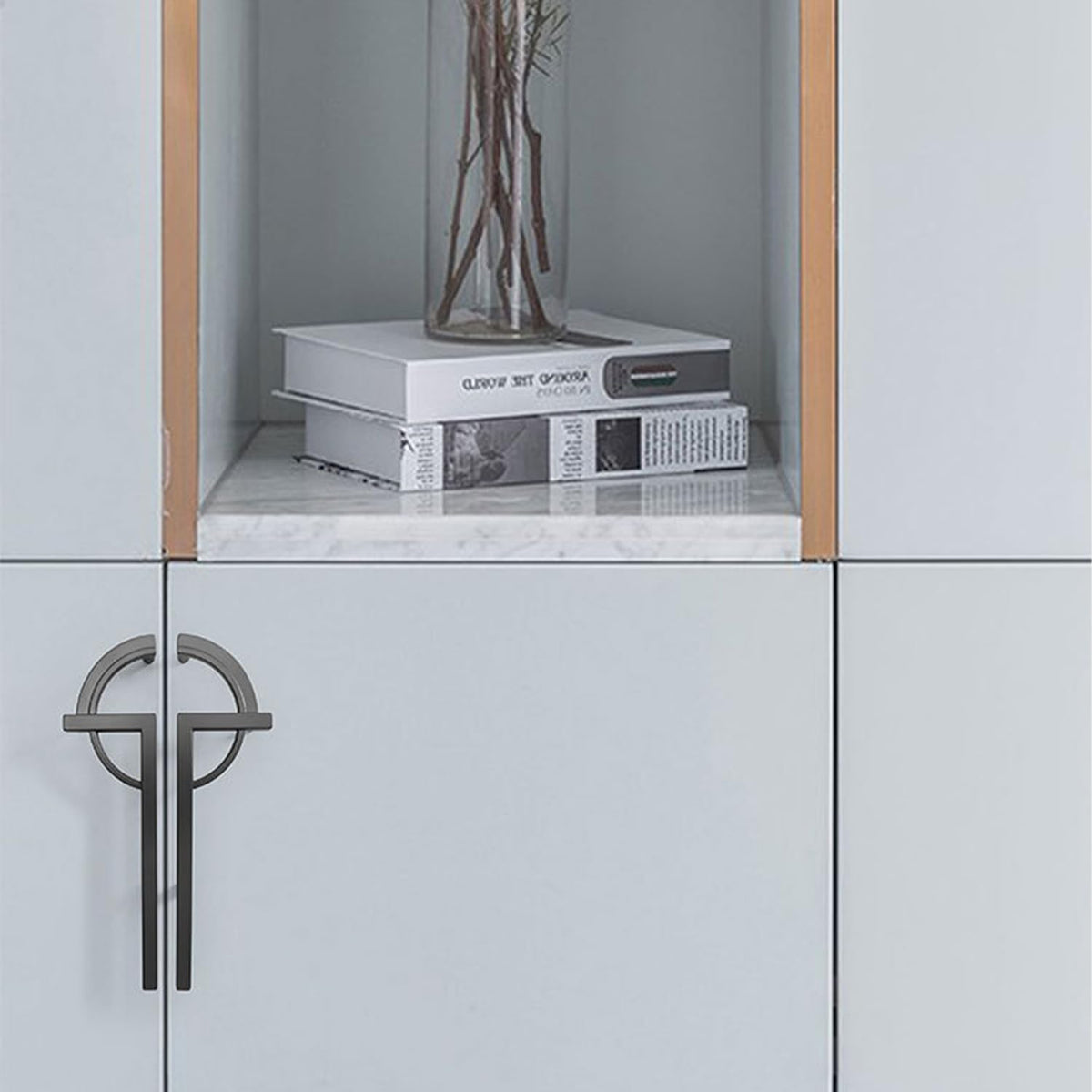 Modern Split-Circle Cupboard Door Handles