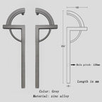 Modern Split-Circle Cupboard Door Handles