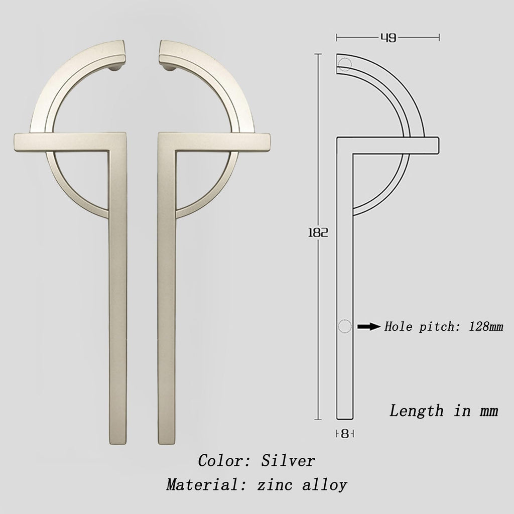 Modern Split-Circle Cupboard Door Handles