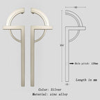 Modern Split-Circle Cupboard Door Handles