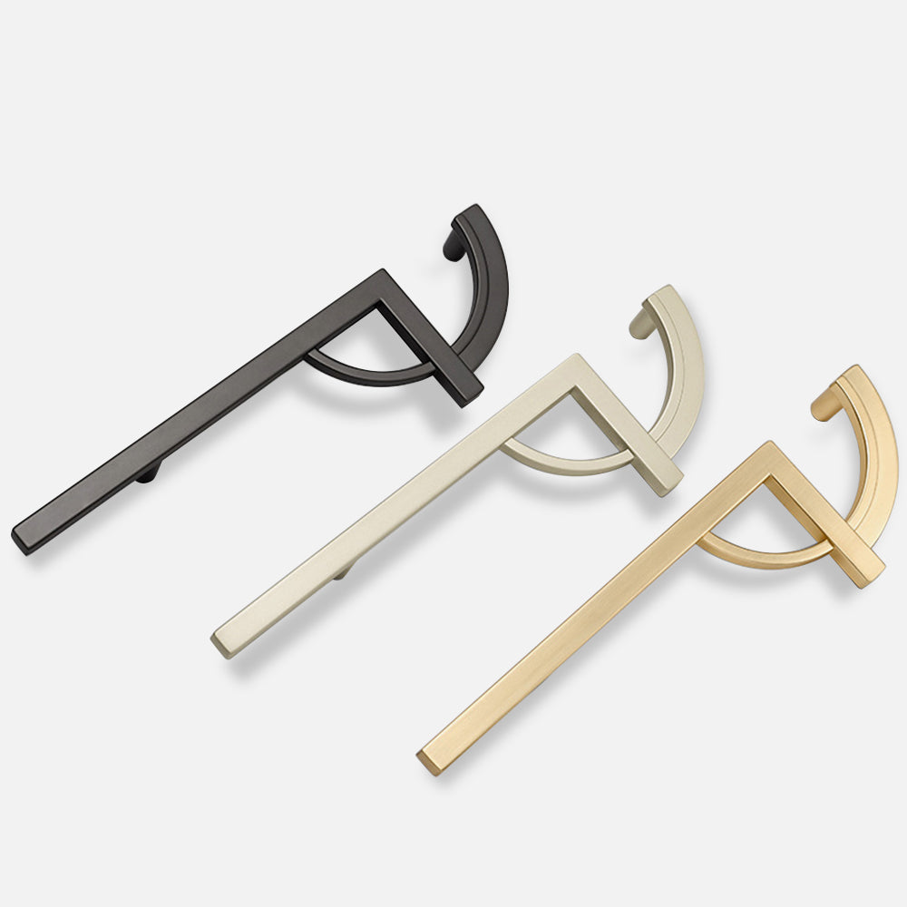 Modern Split-Circle Cupboard Door Handles