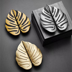Modern Split Leaf Brass Cupboard Handles