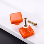 Modern Square Ceramic Cupboard Knobs