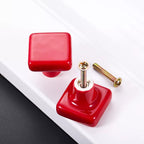 Modern Square Ceramic Cupboard Knobs