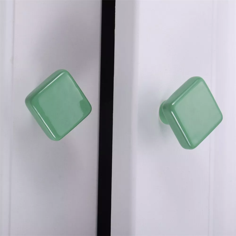 Modern Square Ceramic Cupboard Knobs