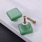 Modern Square Ceramic Cupboard Knobs