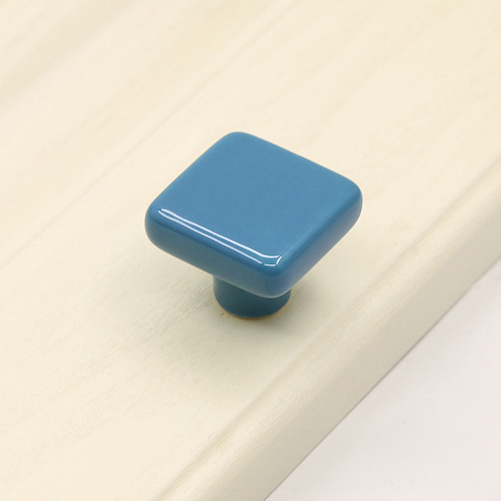 Modern Square Ceramic Cupboard Knobs
