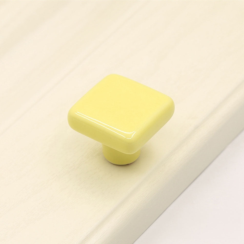 Modern Square Ceramic Cupboard Knobs