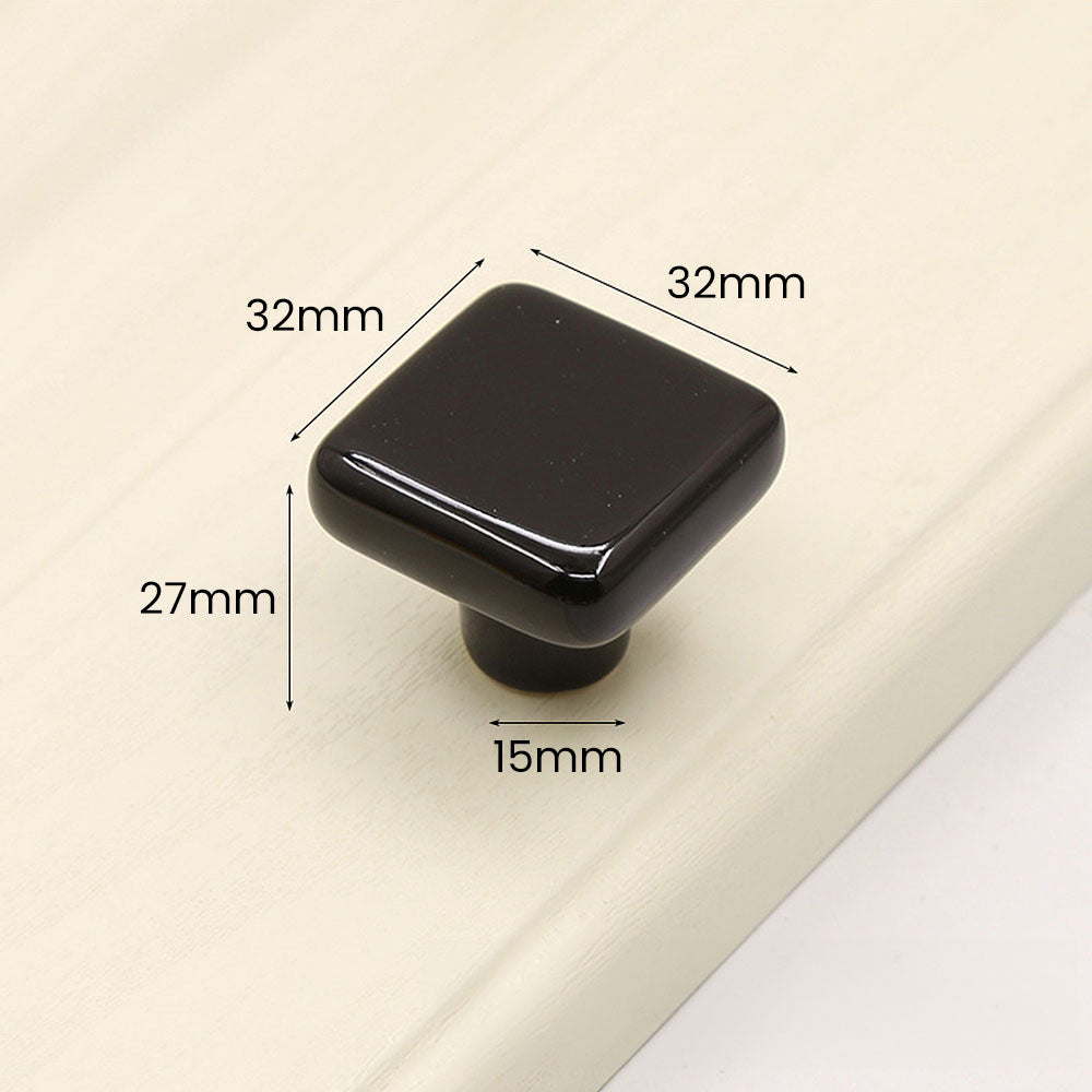 Modern Square Ceramic Cupboard Knobs