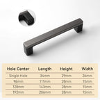 Modern Square Cupboard Handles