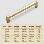 Modern Square Cupboard and Drawer Handles