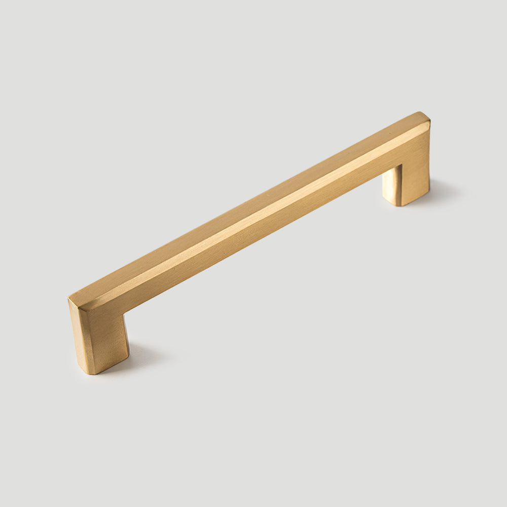 Modern Square D Brass Kitchen Handles and Knobs