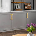 Modern Square D Brass Kitchen Handles and Knobs