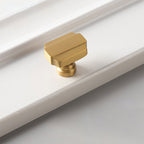 Modern Square D Brass Kitchen Handles and Knobs