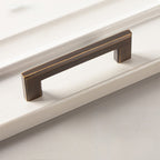 Modern Square D Brass Kitchen Handles and Knobs