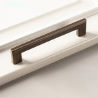 Modern Square D Brass Kitchen Handles and Knobs