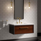 Modern Square D Cupboard Handles & T-Bar Knobs in Brushed Brass