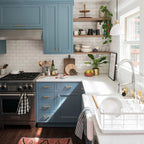 Modern Square D Cupboard Handles & T-Bar Knobs in Brushed Brass