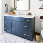 Modern Square D Cupboard Handles & T-Bar Knobs in Brushed Brass