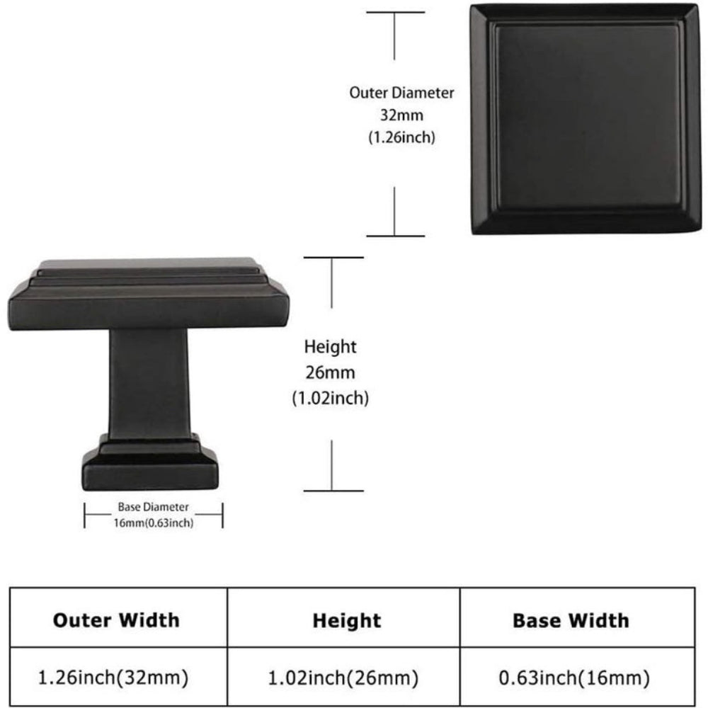 Modern Square Drawer Knobs