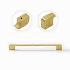 Modern Square Gold Brass Kitchen Cupboard Handles & Knobs