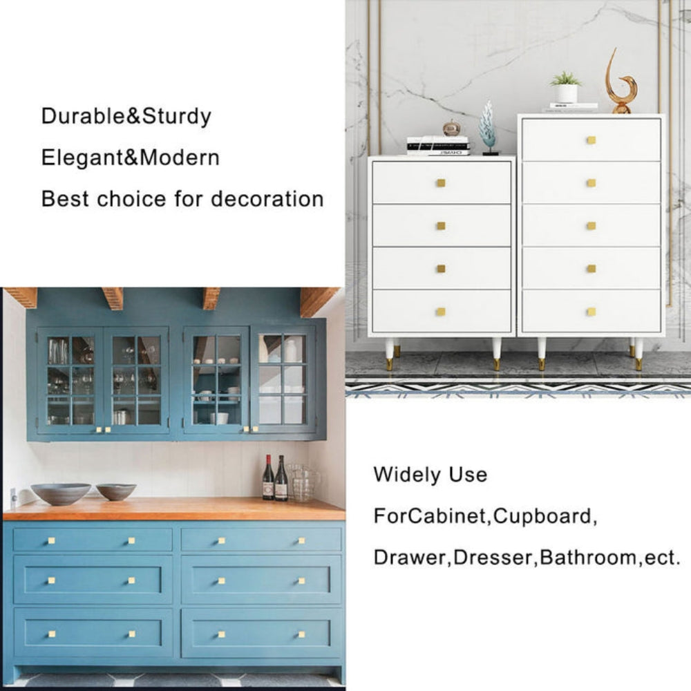 Modern Square Kitchen Cupboard Knobs
