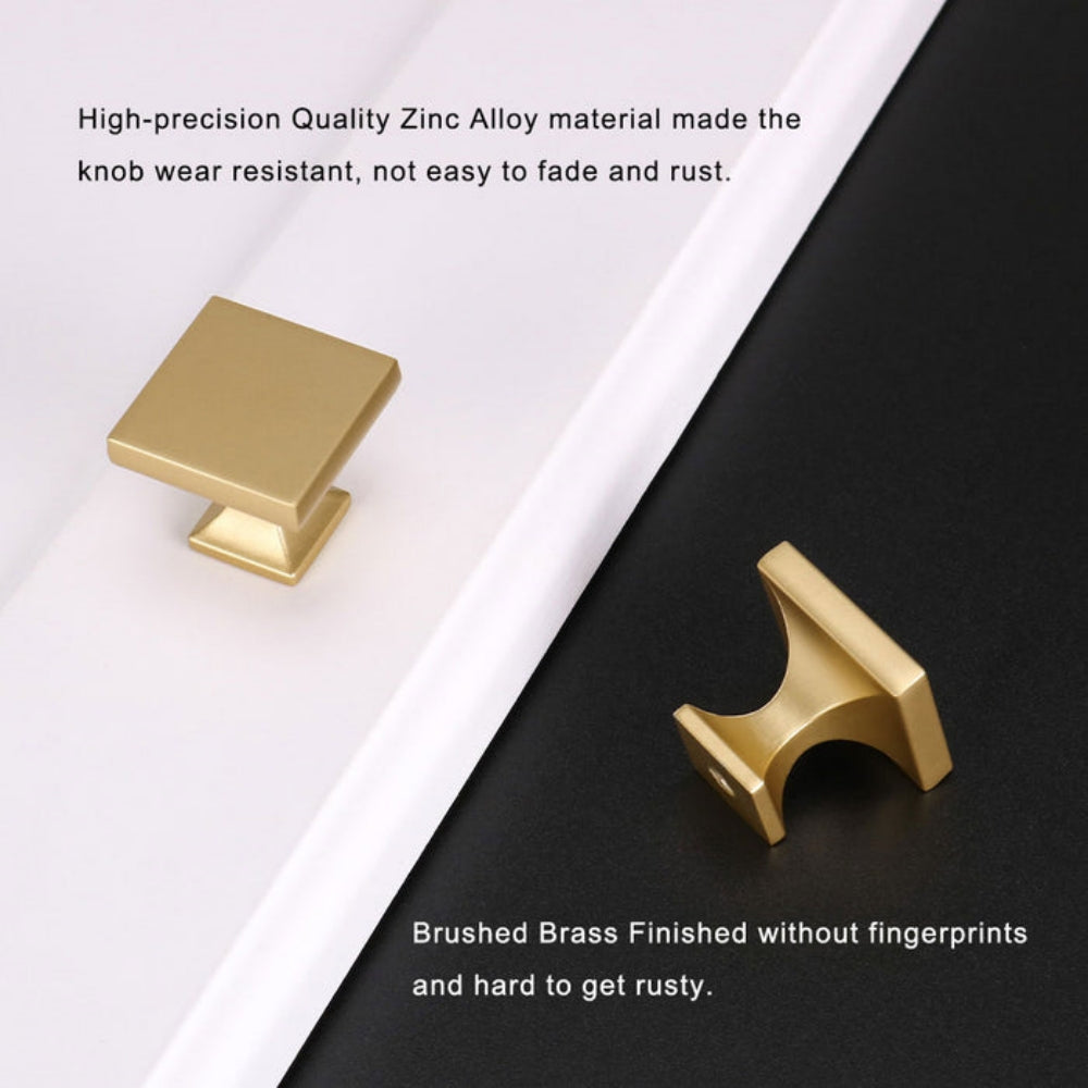 Modern Square Kitchen Cupboard Knobs