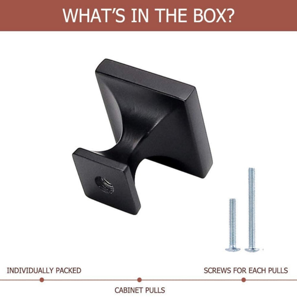 Modern Square Kitchen Cupboard Knobs