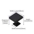 Modern Square Kitchen Cupboard Knobs