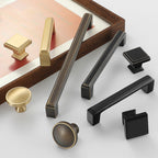 Modern Stepped Rectangular Cupboard Handles & Knobs